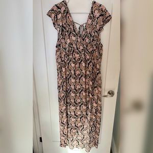 Floral romper/maxi dress